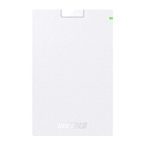 BUFFALO USB 3.2 (Gen1) Portable Hard Drive with Type-C Cable 1TB White HD-PGAC1U3-WA