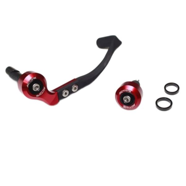 Active 30802018 Motorcycle Brake Lever Guard Bar End Full Set Red