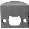 Emtek 86086 Solid Brass Extended Lip Strike with Screw Set, Flat Black