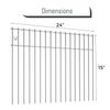 FEBTECH- 15 Pack – Animal Barrier Fence- Garden Barrier Fence for Pets – 15” X24