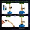 Full Brass Propane Torch Head with Pencil Flame Mini Nozzle MAPP MAP Pro Gas Gun