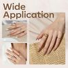 Modelones Builder Nail Gel 6 Colors, 8-in-1 Set for Nails, Hard Strengthener Extension Color Base Rhinestone False Tips Glue in a Bottle, Gifts Women