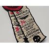 Grim Dark Purity Seal Wax & Scroll Embroidered Patch Hook Back Warhammer 40k