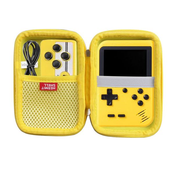 Hermitshell Hard Travel Case for Handheld Game Machine Retro Mini Game Player (Not Include The Handheld Game Console) (Yellow)