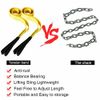 2 Pack 6ft x 2in Nylon Eye&Eye Lifting Sling Straps with Flat Loops 9000LBS