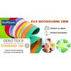 StoffBook Red FOAM RUBBER 2MM CRAFT FABRIC MATERIAL, c534(Red)