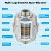 Metal 10'' Filtered Rainfall Shower Head with Handheld Combo, High Pressure Show