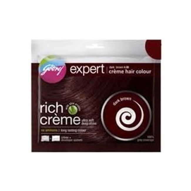 Godrej Expert rich Creme Hair Colour Dark Brown (Pack of 5)