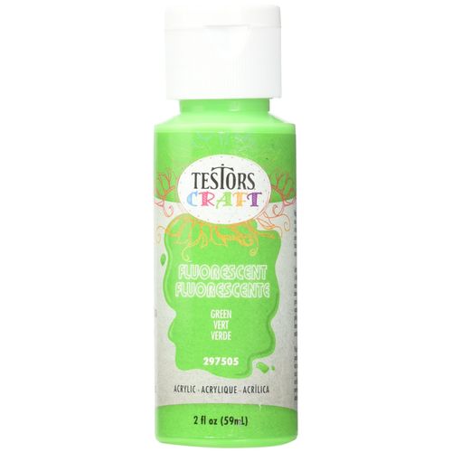 TESTOR 297505 2OZ Green Fluorescent Acrylic Paint