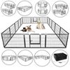 Dog Kennel Exercise Playpen 16 Panel Detachable Multiple Shape Safe For Pet 24"