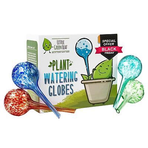 Little Green Leaf LGL Plant Watering Globes. Self Watering Planter Inserts Ma...