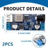 2Pcs 24V / 12V to 5V 5A Power Buck Converter DC-DC Power Down Module Voltage Regulator Adjustable USB Step-down Charging Module