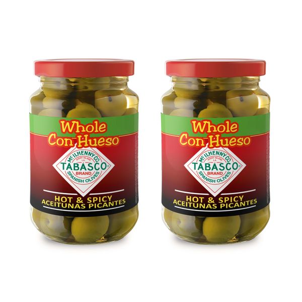 Tabasco Whole Green Olives, 340g, 2 Pieces