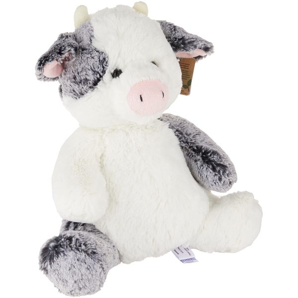 Aurora® Snuggly Sweet & Softer™ Clementine Cow™ Stuffed Animal - Comforting Companion - Imaginative Play - White 12 Inches