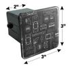 GRAPHICS & MORE Batman Batmobile Blueprint Pattern Tow Trailer Hitch Cover Plug Insert
