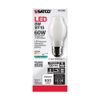 Satco 6Pk 8w BT15 LED 4000K Medium Base White Dimmable - 60w equiv