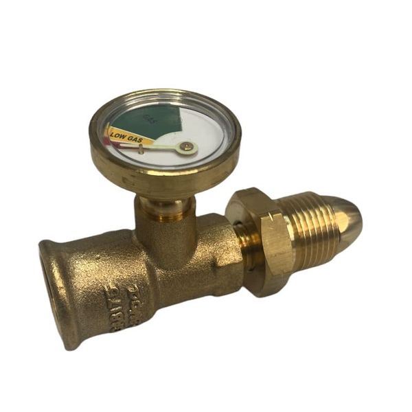 HI-LO PRESSURE GAUGE LEVEL INDICATOR PROPANE LPG GAS BOTTLE CYLINDER POL ADAPTOR