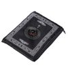 Pocket Travel Foldable Portable Waterproof Prayer Mat with Compass Black