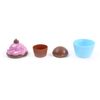 Hoobbe 4-Piece Multicolor Plastic Cupcake Measuring Cup