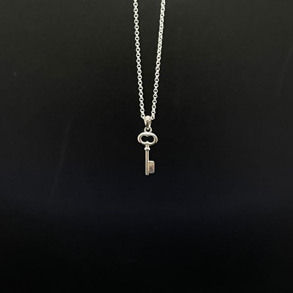 Silver 925 Key Pendant Necklace