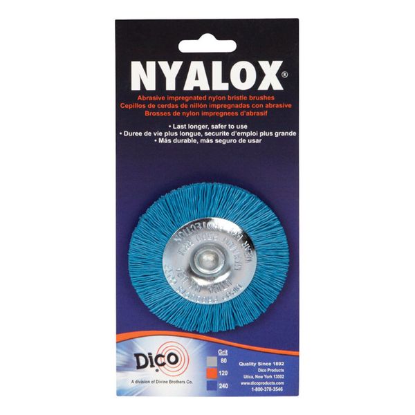 Dico 7200018 3" Fine Nyalox Wire Wheel Brush