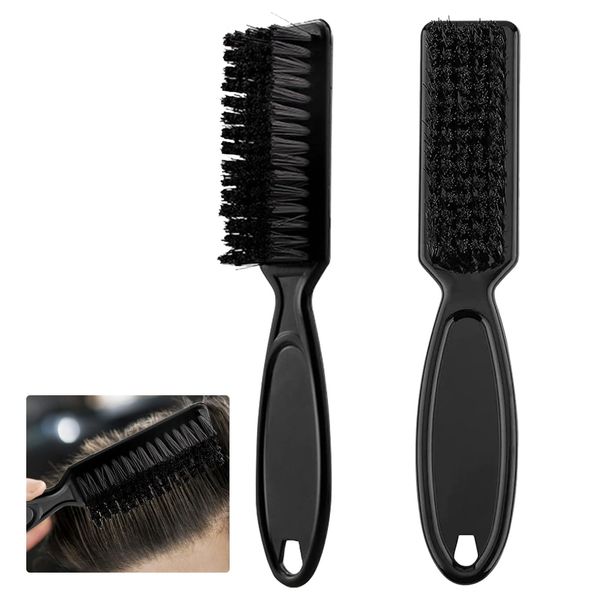 Bettinay 2 PCS Fade Brush, Nylon Barber Blade Cleaning Brush for Men Women, Clipper Cleaning Hair Brush