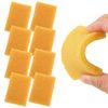 VPB 8-Piece Yellow Rectangular Rubber Eraser Set - Natural Rubber Material, Versatile Cleaning Tool