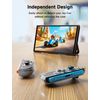 JSAUX Protective Case Design for 2025 Nintendo Switch 2 JoyCon, PC Transparent Front & TPU Soft Back Grip Cover for Switch 2 Controller, Shockproof, Scratch-Resistant, Ergonomic Design