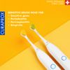 Curaprox Hydrosonic Sensitive Brush Heads for Sonic Toothbrush, Duo-Pack, Yellow/Green