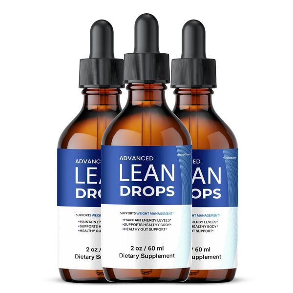 Lean Drops Liquid Supplement, All Natural Max Strength, LeanDrops (3 Pack)