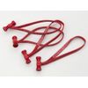 A501R All-Red Bongo Ties (5") (Pack of 10)