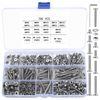 "700 Pcs M4 Flat Head Hex Socket Screws, Bolts, Nuts and Washers Set - Hexagon Socket Countersunk Machine Screws Assortment Kit"