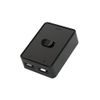 YFFSFDC USB 2.0 Switch Selector USB KVM Switcher Adapter Bi-Directional USB Sharing Switch 2 in 1 Output / 1 Input 2 Output USB2.0 Switcher Quick Switch One Key Two Computer Sharing Keyboard Mouse