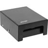 InLine® RAL9005 Surface-Mounted Patch Panel Socket for 4x Keystone RJ45 Metal Black