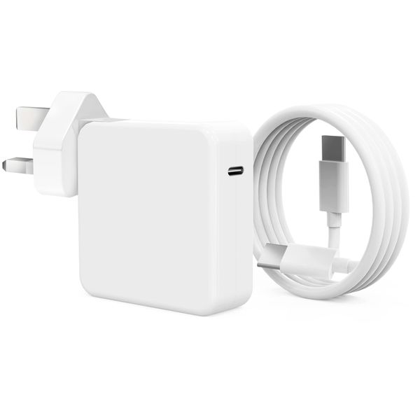 MacBook Pro Charger 96W USB C Charger Power Adapter MacBook Pro 16 15 13 inch, MacBook Air 2018 2019 2020 13 inch, Works with Type C 96W 87W 61W 30W 29W Charger for All USB C Laptop and Phones