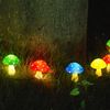 Newest Version 8-Pack Solar Mushroom Lights for Garden Decor, 8 Modes Waterproof Outdoor Multi-Colored Mushroom LED Fairy Lamp for Christmas Halloween Garden Yard Lawn