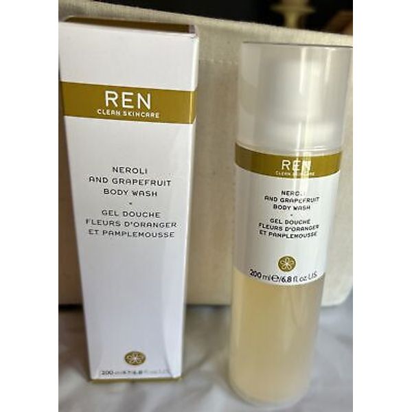 REN CLEAN SKINCARE NEROLI AND GRAPEFRUIT BODY WASH 6.8 OZ BOXED