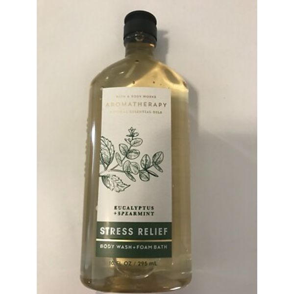 NEW BATH & BODY WORKS AROMATHERAPY STRESS RELIEF BODY WASH & FOAM BATH 10 FLOZ