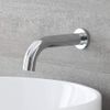 Milano Mirage Modern Wall Mounted Bath Bathroom Basin Spout - Chrome