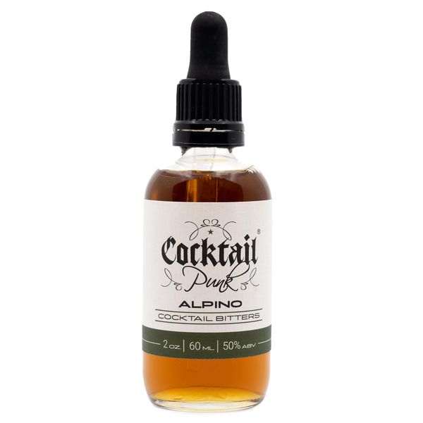 CocktailPunk Cocktail Bitters Small Batch Craft - Made in USA Using All Natural Organic Non GMO Fruits and Spices. (Alpino)