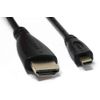 System-S HDMI 1.4 Cable 10 m Male to Micro Male Adapter in Black