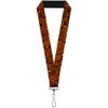 Lanyard Bandana Skulls Black Orange