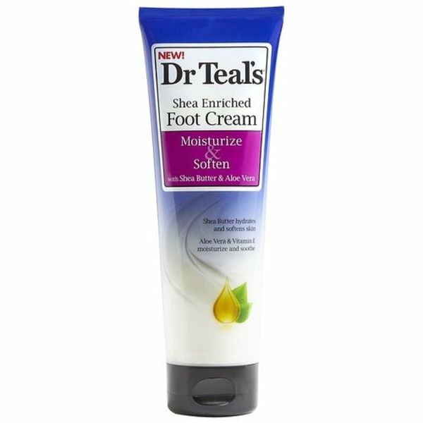 Dr. Teal's Pure Epsom Salt Foot Cream Moisturize &Softens with Shea Butter 8 Oz