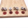 Generic Plastic Screw Covers, 3mm Round Hole, Dark Brown, 100 Pcs