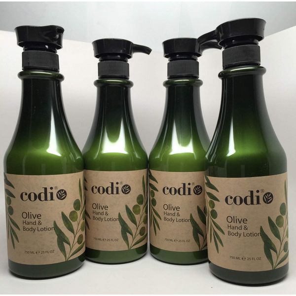 Codi Olive Hand & Body Lotion 25 fl oz 750ml 4 pc