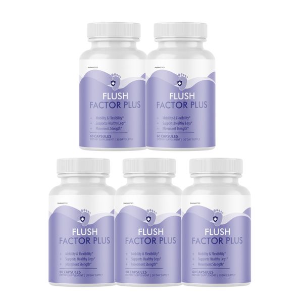 Flush Factor Plus Supports Mobility Flexibility & Enhance Strength - 5 Bottles