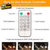 3 Color Outdoor LED Dimmable String Lights for Patio with Remote Plug in 48FT...