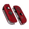 eXtremeRate Soft Touch Scarlet Red Joy con Handheld Controller Housing (D-Pad Version) with Full Set Buttons, DIY Replacement Shell Case for Nintendo Switch Joycon & Switch OLED Joy con