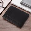 TRIXES Card Holder Wallet Black Vegan Leather - RFID Blocking