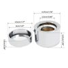 Chrome Curved Swingarm Frame Inserts & Pivot Bolt Fit For Harley Softail Fat Boy